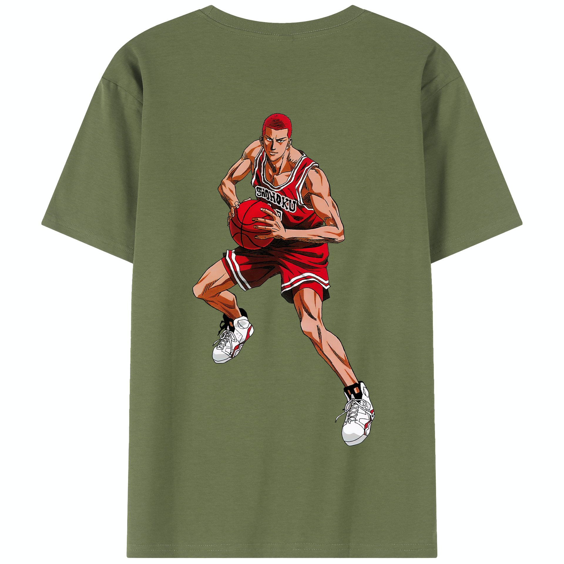 SLAM DUNK／スラムダンク 綿100％半袖Tシャツ（背面プリント）